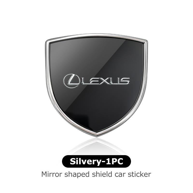 YOM1 3D Metal Car Styling Shield Stickers Trunk Exterior Accessories For Lexus RX350 IS250 IS200 GS300 LX570 RC350 UX250h ES350