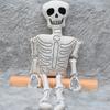 High-Quality 5PCS 110cm Halloween Horror Skull Fluffy Dolls Happy Halloween Party Soft Pillow Home Decor Plush Playthings