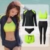 Girls' Long Sleeve Rash Guard Swim Set