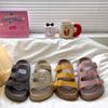 Versatile one-word drag new wear retro platform slippers women's sand fashion sandals women's summer