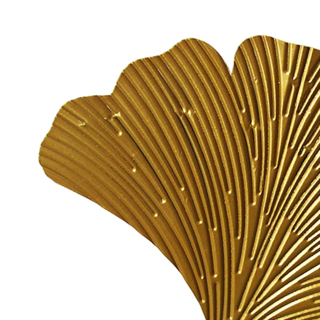 Attached Ginkgo Ornaments, Wrought Iron Decor, Home Accents, Sculpture for