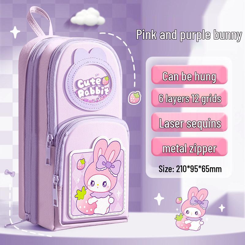 2026 Trendy Large Capacity Multifunctional Pencil Case for Girls and Students