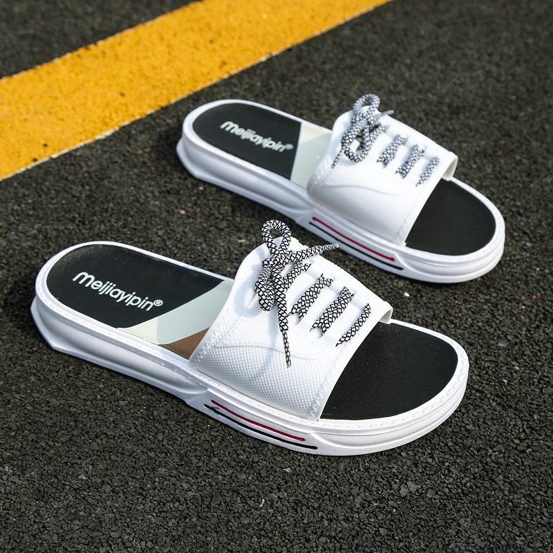 

Новые сандалии повседневные пляжные тапочки мужские мягкие подошвы модный тренд верхняя одежда летние сандалии 44