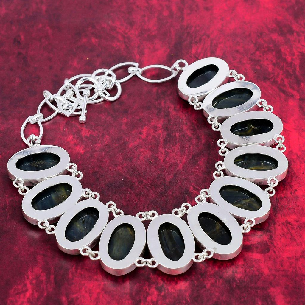 Pietersite Necklace, 925 Solid Sterling Silver Jewelry Necklace, Handmade Gemstone Jewelry Necklace For Memorial Day