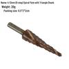 Cobalt High-Speed Steel Step Drill Bit for Thin Metal and Stainless Steel
