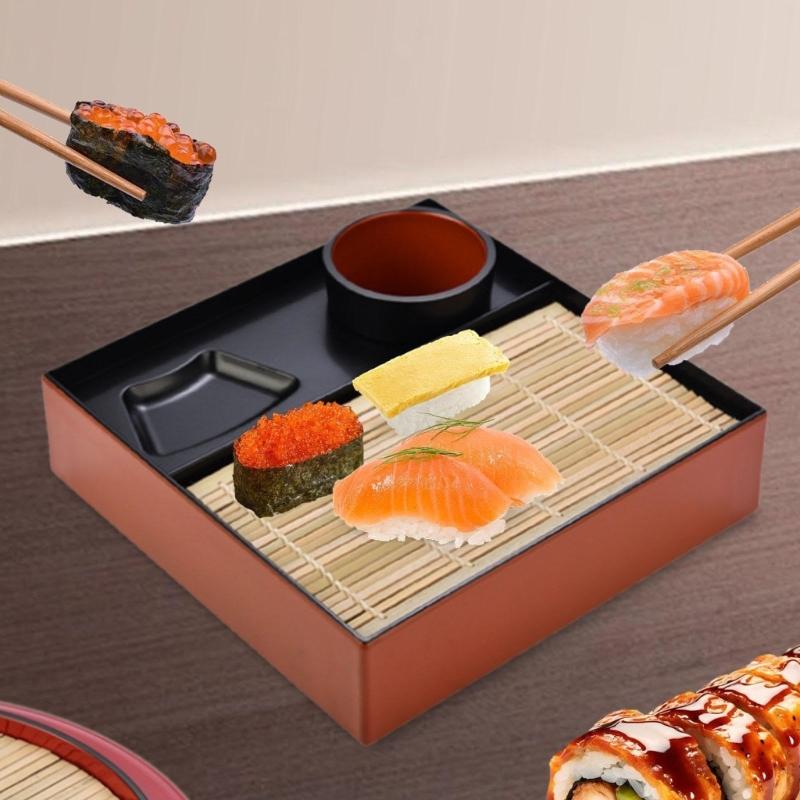 Effizientes Plastik-Kaltnudel-Teller-Set Traditionelle japanische Geschirrteile Für asiatische Küchen und die Bewirtung zu Hause