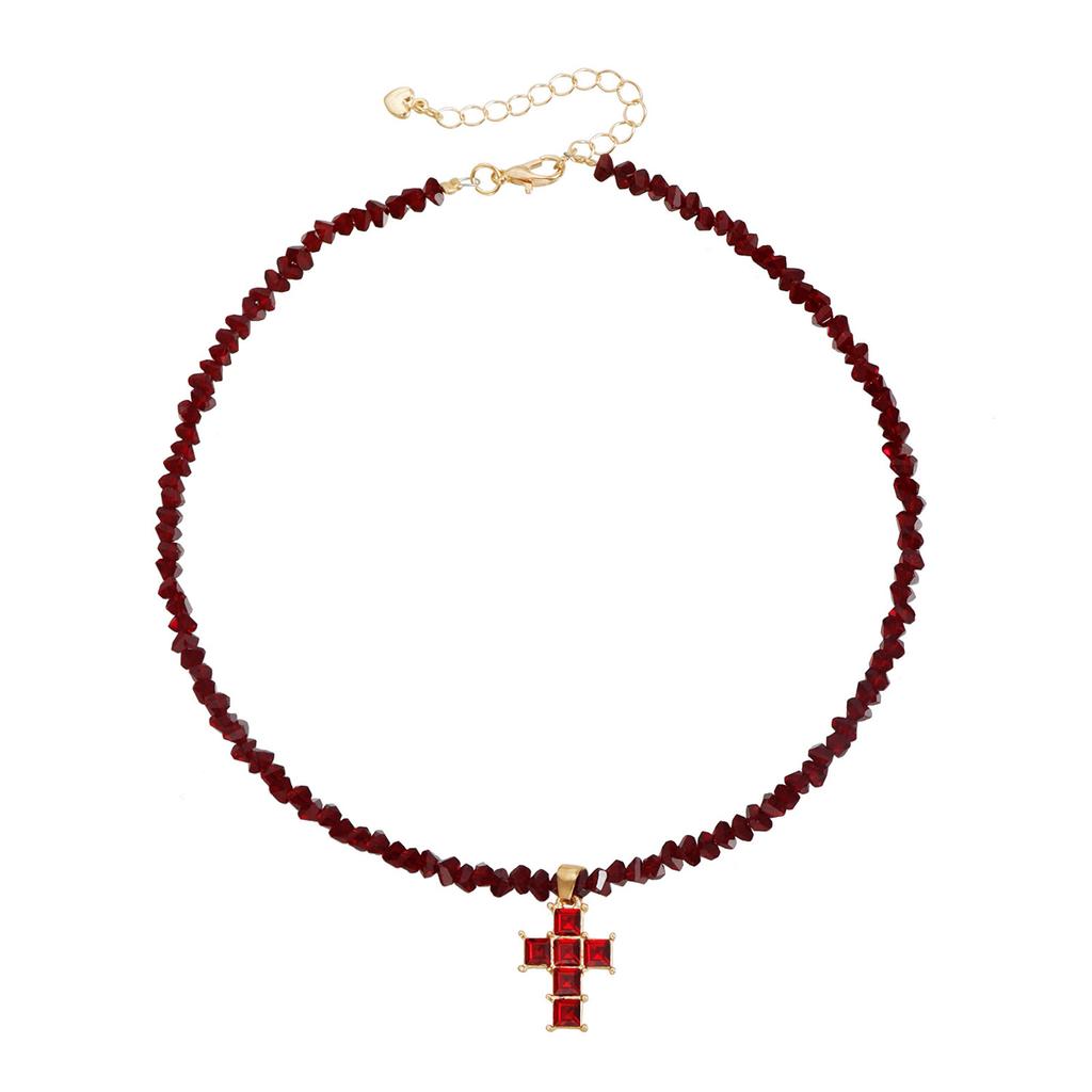 Versatile Triangular Crystal Crosses Pendant Necklace Perfect For Daily Activities Special Occasions And Gift Giving