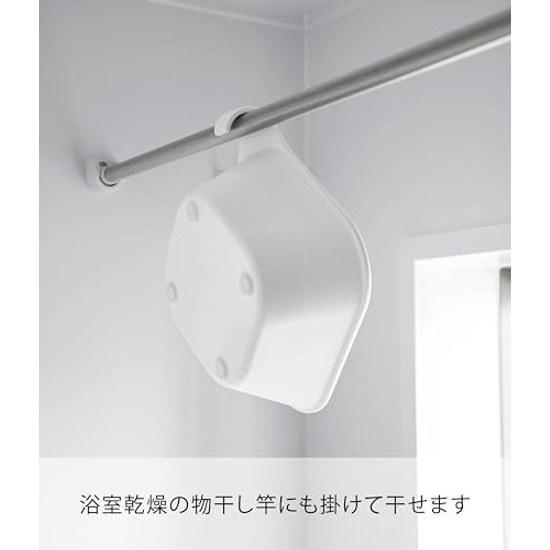 Yamazaki Magnet Hook Bath Bucket White Tower 5378 Approximately W29.5XD27XH9cm Floating Basin Wall Storage