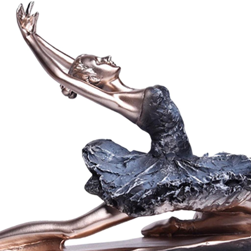 Ballerina Figurine Resin Souvenir Ballet Dancer Entrance Table Bookcase