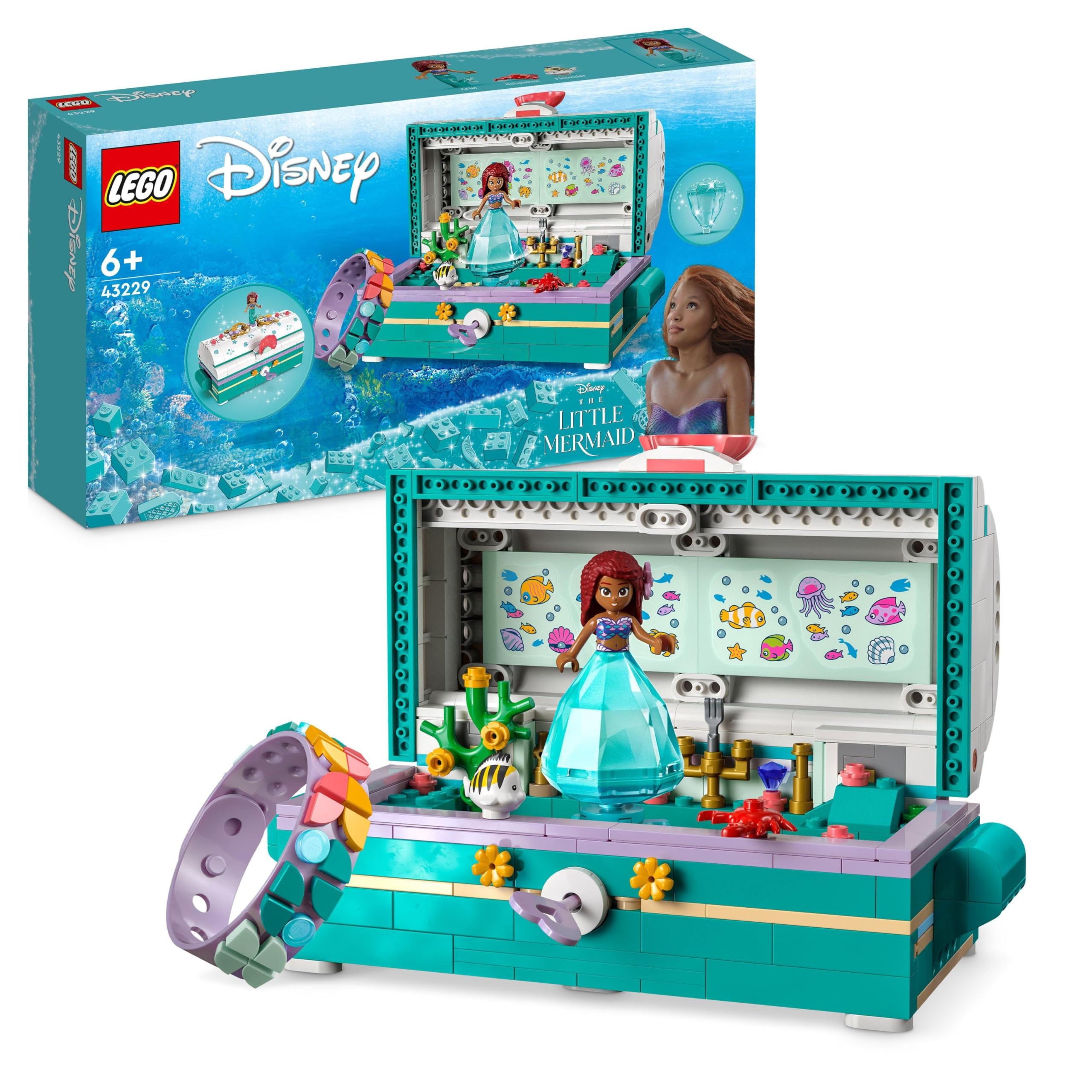 LEGO 43229 Сундук с сокровищами Ариэль - Новый.