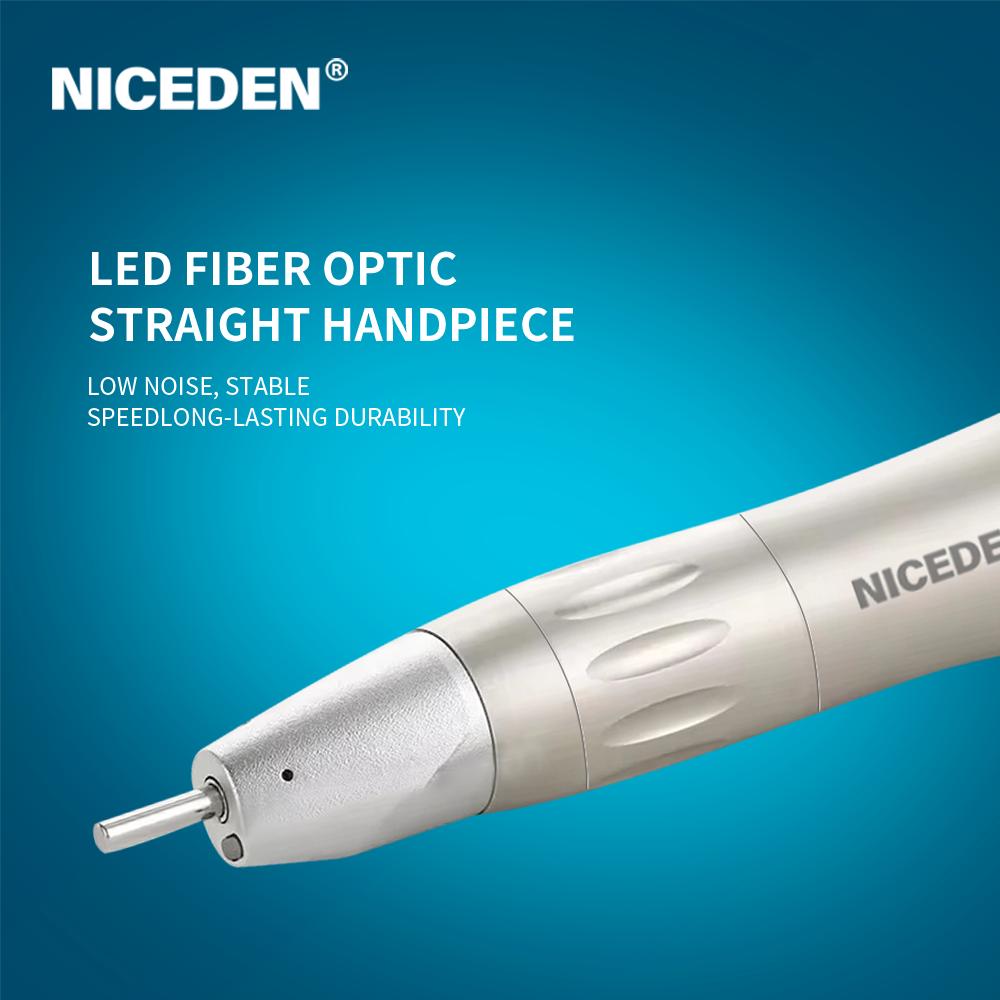 Dental Fiber Led Straight Handpiece XSG65L/X65L/X65 1:1 Blue Ring Internal/external Water Spray Irrigation Electric Micromotor
