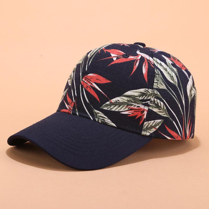 Summer Floral Print Women Baseball Cap Women's Adjustable Peaked Cap Outdoor Sun Hat Women's Soft Hat Soft-brimmed Hats