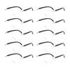 10Pcs High Definition Magnifying Reading Glasses For Senior with Clear Large PC Lens AntiScratch Wide View Eyewear