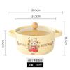 Wind Cute Bear With Cover Instant Noodle Bowl Student Dormitory Soup Bowl Household Binaural Ceramic Noodle Bowl Cute Fun