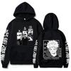 Japanese Anime Curse Back War Men's Hoodie Print Five Jo Satoru Loose Casual Sweatshirt Autumn Warm Casual Street Neutral Clothi