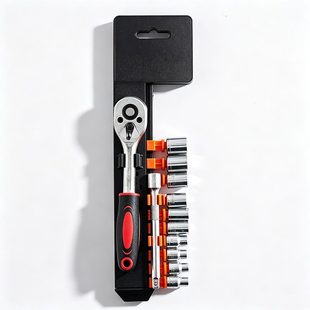 Fast Ratchet Wrench Set: Large, Medium, Small Gear Sockets, Two-Way Pin Wheel, Chrome Vanadium Steel for Auto Repair