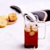 Square Handle Single Layer Glass Cup