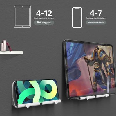 Nárazuvzdorný nástěnný držák telefonu Design s drážkou ABS Stojan na telefon pro čtení receptů a sledování televize