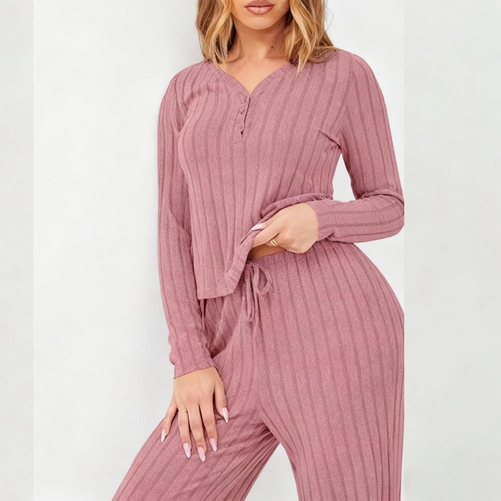 Women's 2 Piece Solid Color Casual Sportswear Long Pants Set