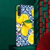 Mediterranean Lemon Case for Samsung Galaxy A10s A50 A50s A02s A03s A20 A30 A20e A70 A70s A20s A30s A10 TPU Black Phone Cover