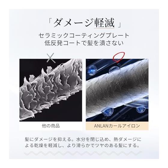 ANLAN Curling Iron, 32mm Iron, Automatic & Manual Use, Auto Curling Iron, Adjustable from 160 to 220, Hair Iron, 20s Rapid Preheating, Professional