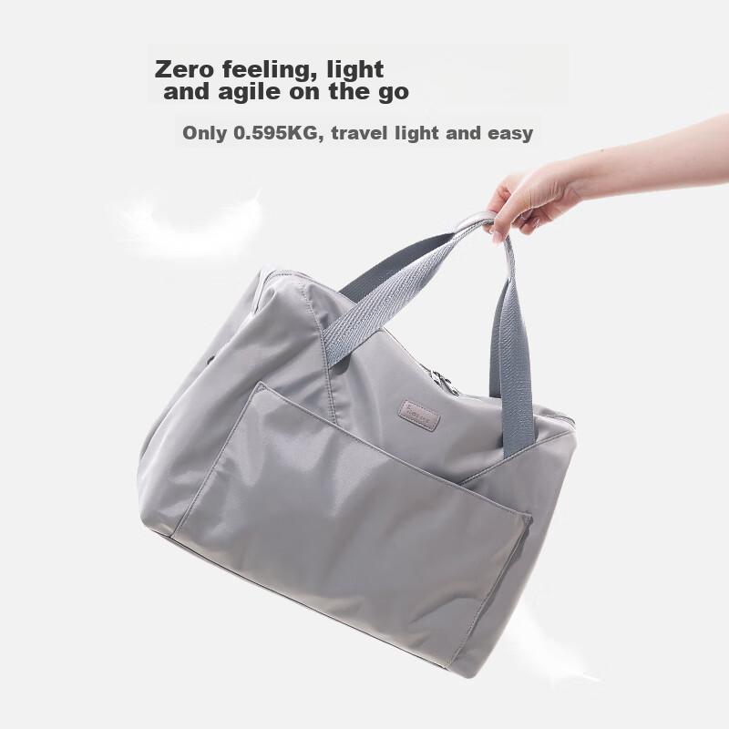 OWAS Travel Bag, Large Capacity Gym Bag, Lightweight Handbag, Outdoor Sport Bag, Gray