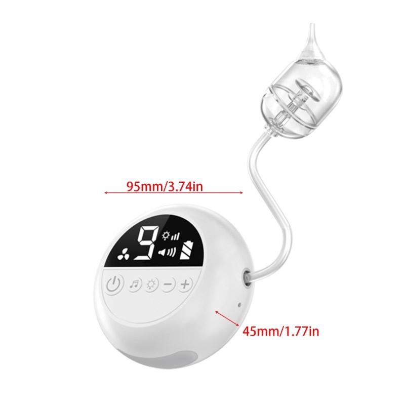 Powerful Electric Nasal Aspirator with Melodies & Gentle Illumination Rechargeable Nasal Suction Device Nasal Vacuum