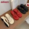 Fashion 2025 New Footwear Women Wedges Slippers Shoes Fashion Round Toe Ladies Wedges Slippers Shoes Sandals Female Slides Flip flops