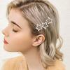 20 PCS 1.22 Inches Star Hair Clips Snap Star Hair Barrettes Cute Lovely Accessories, Non Slip Clips for Girls Women 2000s Y2K Silver Metal Hair Clips