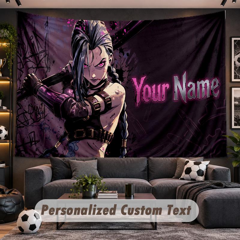 Arcane Personalized Tapestry Support Custom Name, Wall Art Home Decoration