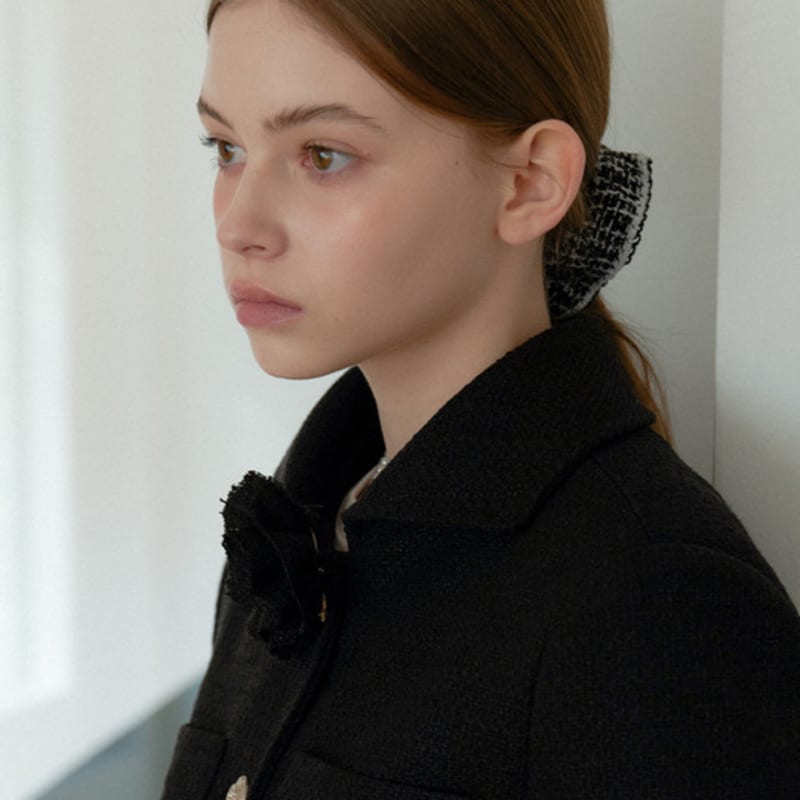 ANOETIC CLASSIC TWEED SCRUNCHIE_2COLOR