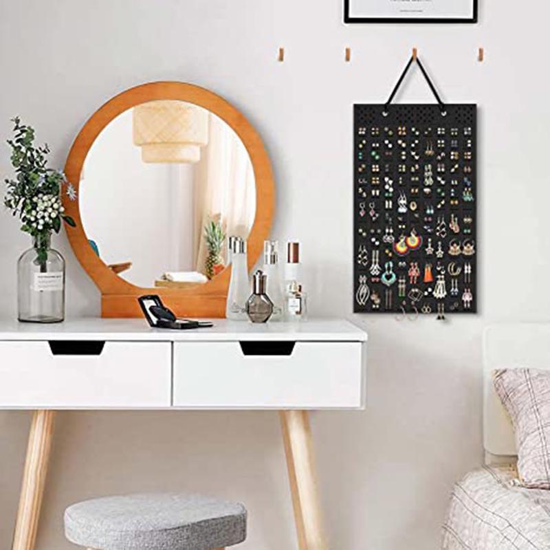 Felt Earring Storage Hanging Bag Wall Hanging Jewelry Hanging Bag Wall Hanging Necklace Ring Storage Bag XYZ