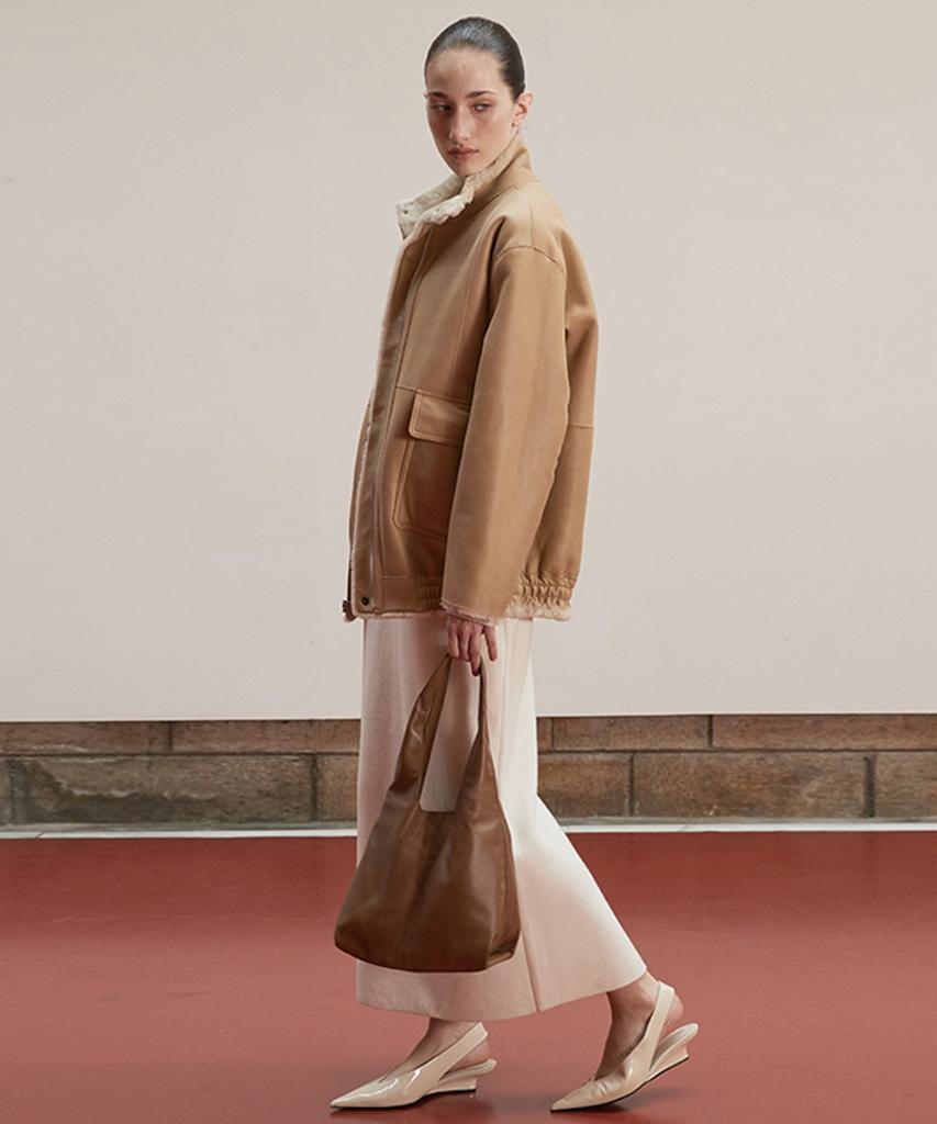 Verdemar Nappa Lambskin Mini Hobo Bag_Camel