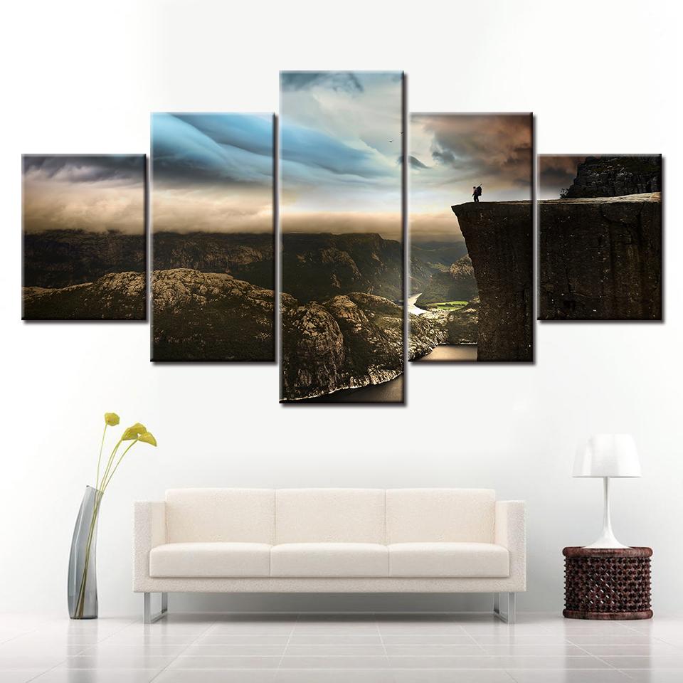 

5 pieces of high-definition printing canvas painting landscape home decoration wall poster modular picture 20x35 20x45 20x55cm