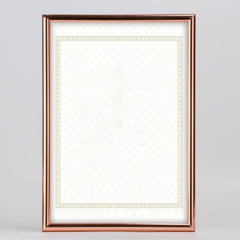 Decorative Ornaments A4 Certificate Frame PVC DIY Wall Commercial Photo Picture Frame Document Holder Frame