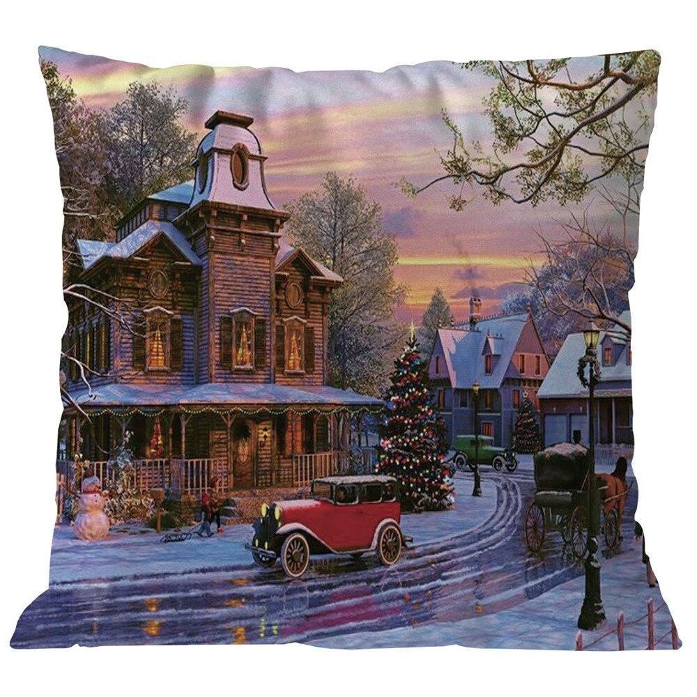 Bedroom Living Room Cushion Cover Home Decor Pillowcase Christmas Sofa