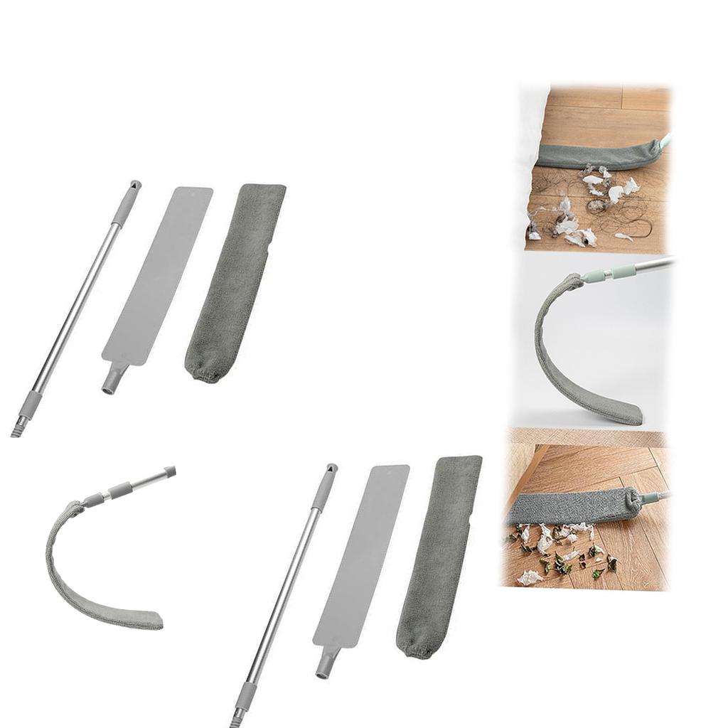 Extendable Microfiber Duster with Bendable Head for Tight Space and Hard to Reach Area