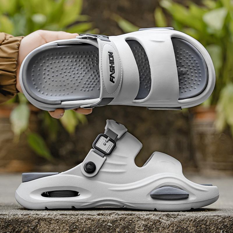 Stylish Mens Outside Slide Shoes Plush Comfort Clogs For Man Beach Sandal Shoes Soft Slides Anti-Skid Male Daily Wear Shoes Beach Slide Shoes