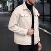 Autumn Winter New Arrival European American Style Mens Lapel Wool Blend Coat Fashion Casual Sporty Cargo Business Jacket Top