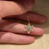Exquisite designer full diamonds hollow out flower necklace pendant shines  light luxury snowflake collar chain wedding jewelry