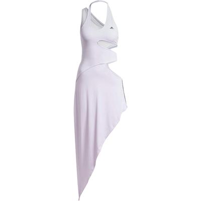 X Rui Zhou Collaboration Solid Color Hollow Out Casual Slim Fit Sleeveless Dress Women Dresses Purple IU3062