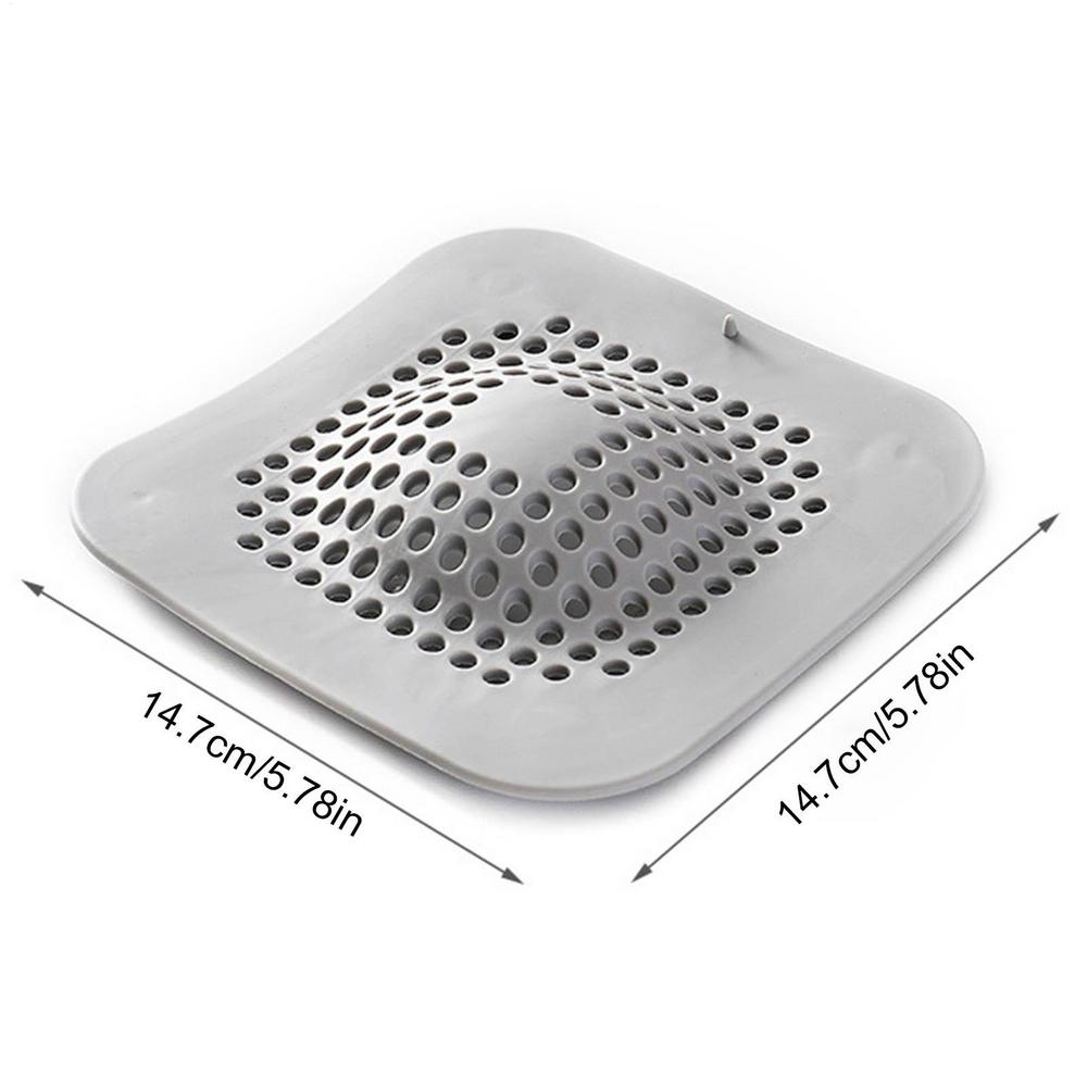 Silikon Bodenablauf Verstopfungsschutz Haarfänger Mit Stöpselunterlage Badezimmer Bodenablaufabdeckung Spülbeckenfilter für Badezimmer Küche