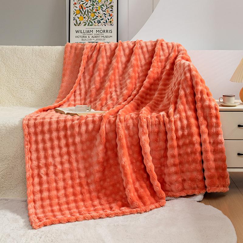 Thickened Flannel Blanket Air Conditioner Sofa Cover Blanket Leisure Coral Fleece Blanket