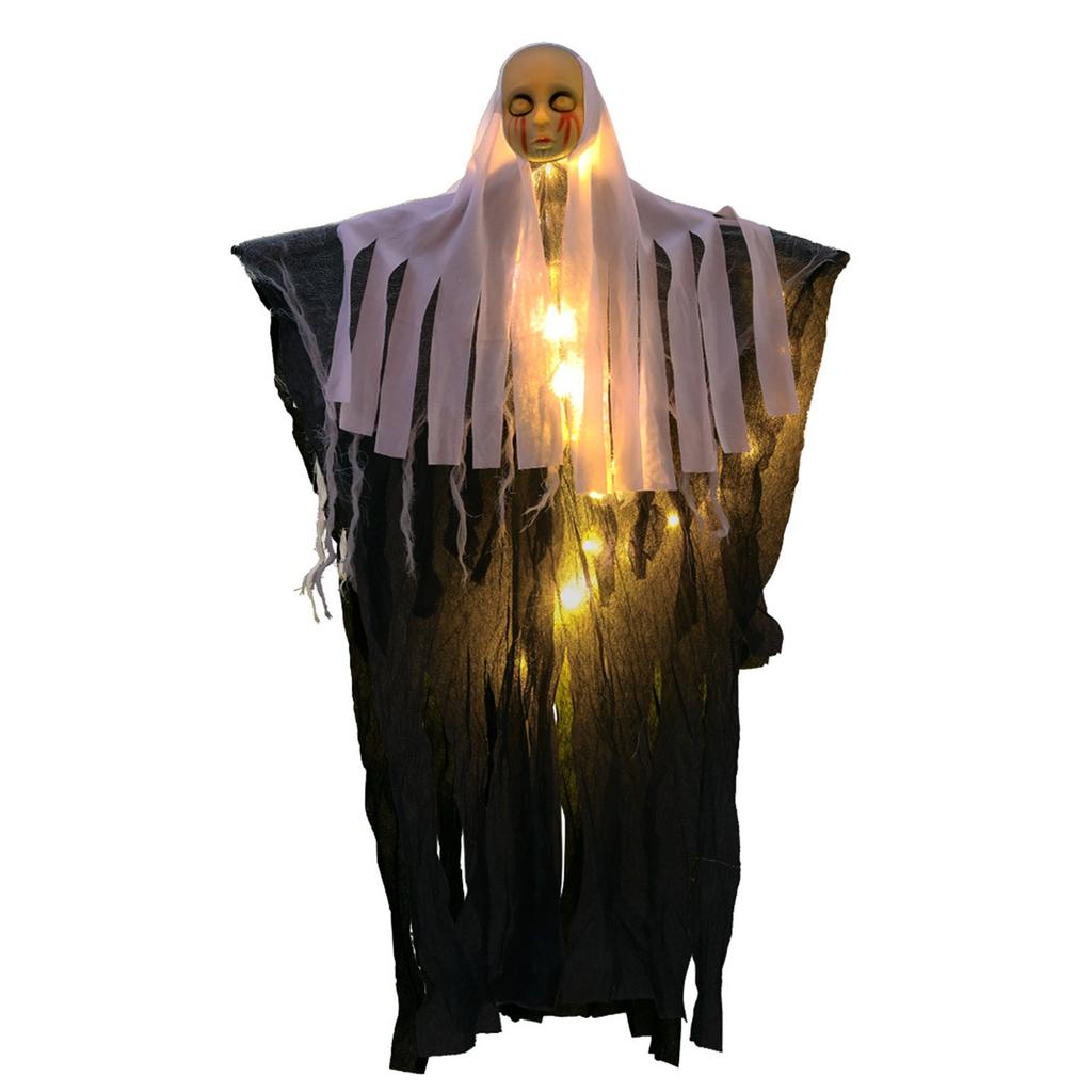 LED Halloween Hanging Skeleton Atmosphere Decoration Props
