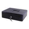Money Box with Key -Money Tin with Lock - Lockable Cash Box with Coin Tray for Supermarket Petty Cash Coins Notes Holiday gift
