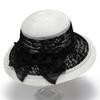 Ladies cool hat sun hat summer elegant fashion top hat organza flower pot hat sun hat