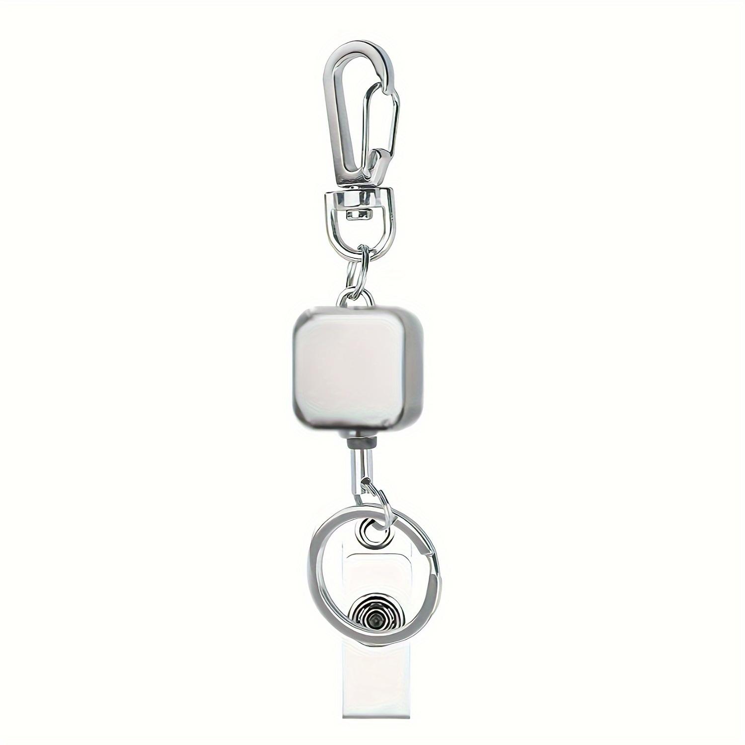 

Elegant Gold-Plated Retractable Lanyard with Key Ring and ID Card Holder - Perfect for Office or Everyday Use