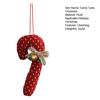 Candy Cane Christmas Ornament Plush Soft Candy Cane Christmas Tree Stuffed Decoration for Holiday Party Decor