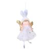 Yousheng Christmas Pendant Rabbit Angel Doll Wearing Mesh Yarn Dress Decorative Ornament Christmas Celebration Decor