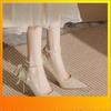 High-heeled Women's New Crystal Shuohuo Wedding Shoes for Brides